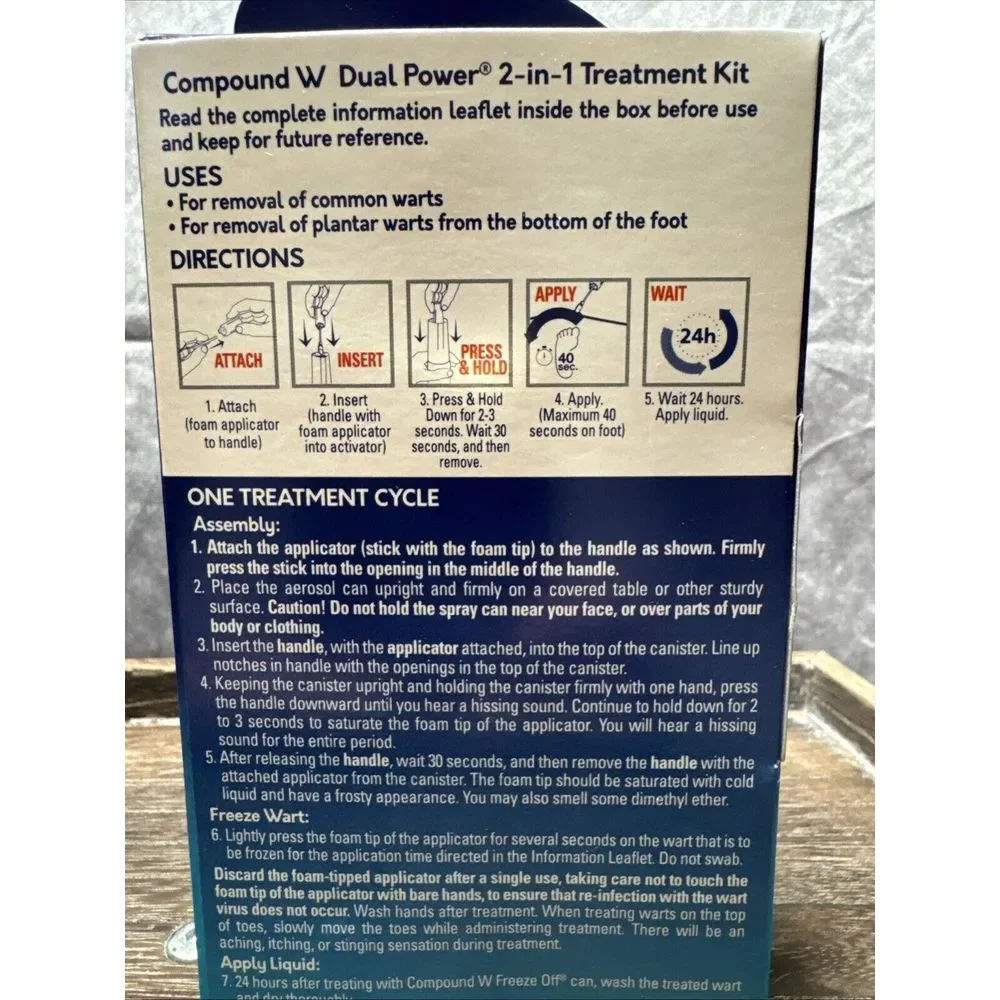Compound W Original‎ Freeze Off DUAL POWER Wart Removal System Exp 8/30/25 NIB